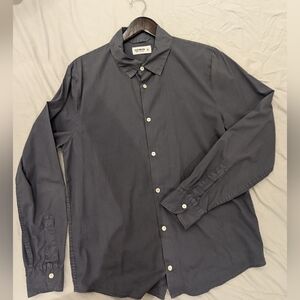 Buck Mason medium button-up shirt gray